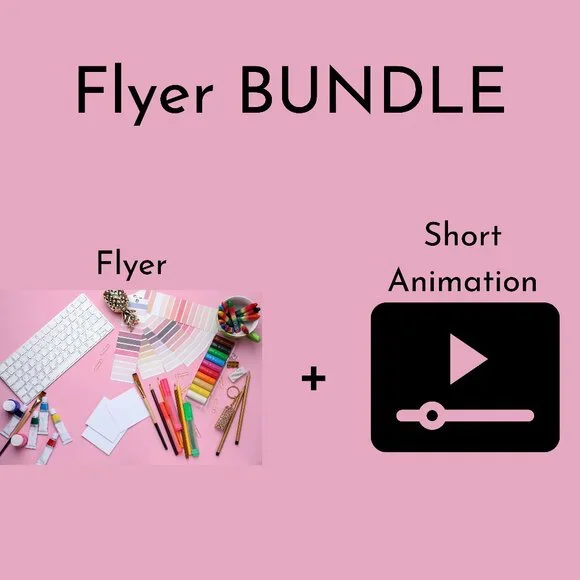 BUNDLE - Custom Live Digital Flyer & 5 Seconds of Animation of That Flyer! - Picture 1 of 1